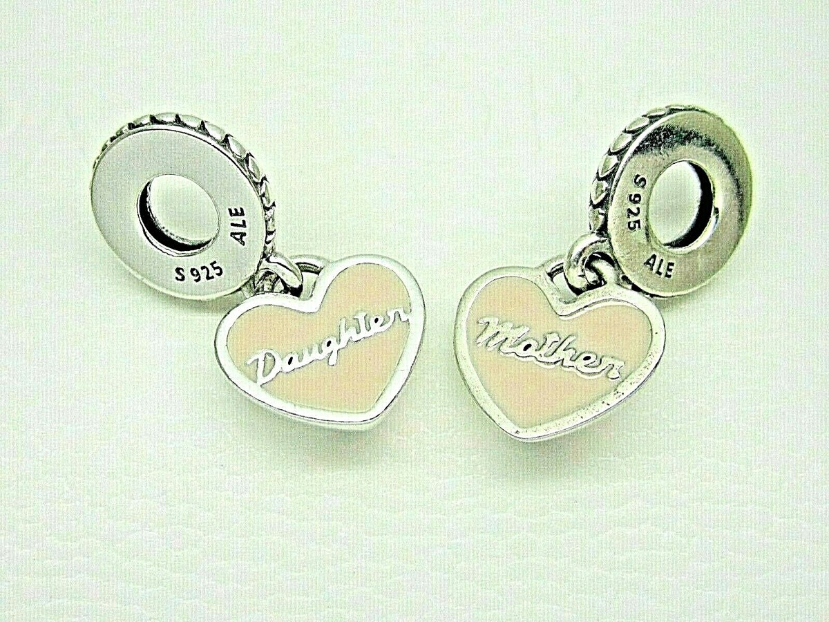Authentic Pandora #792072EN40 Mother Daughter Dangle Charm (Two