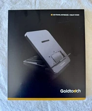 Goldtouch GTLS-0077U Go! Black Portable Lightweight Travel Laptop Tablet Stand