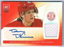 2013-14 PANINI TOTALLY CERTIFIED RED MIRROR PLATINUM DANNY DEKEYSER ROOKIE AUTO