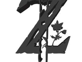 Zelda Breath of the Wild Logo Wall Art 3D Printed NES SNES Link