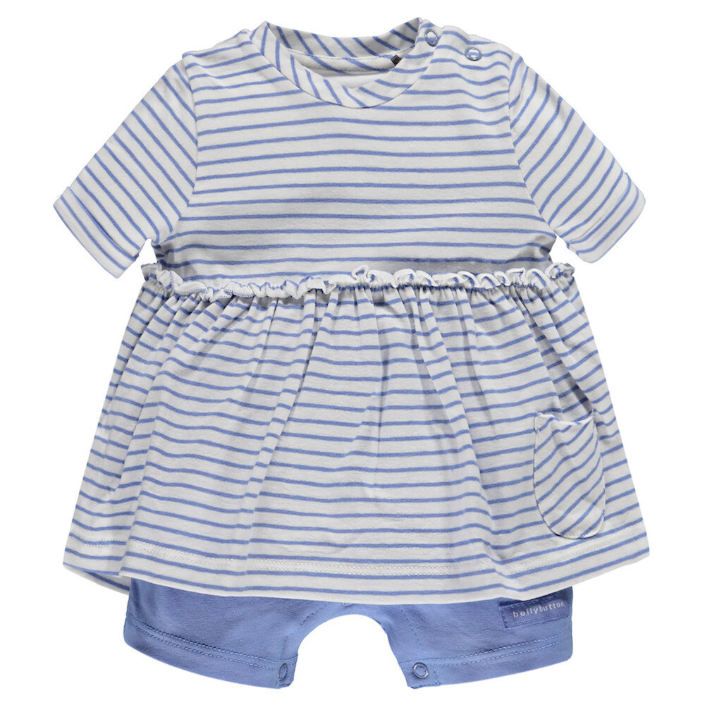Bnwt Bellybutton Full Moon Baby Girl's Dress and Trousers Set / Romper - 74 cm