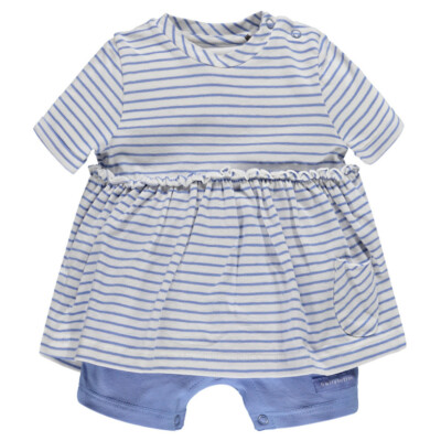 Neu mit Etikett Bauchnabel Vollmond Baby Mädchen Kleid und Hose Set / Strampler - 74 cm