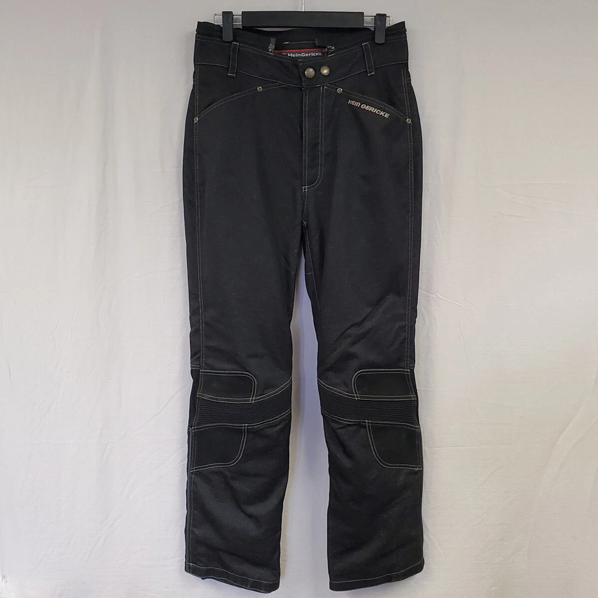 Hein Gericke Women's Carry Denim Textile Motorcycle Riding Pants Black Size  14