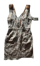 Tobi Size L Dress Lace Up Length 34” Lace Zipped Fitted #F