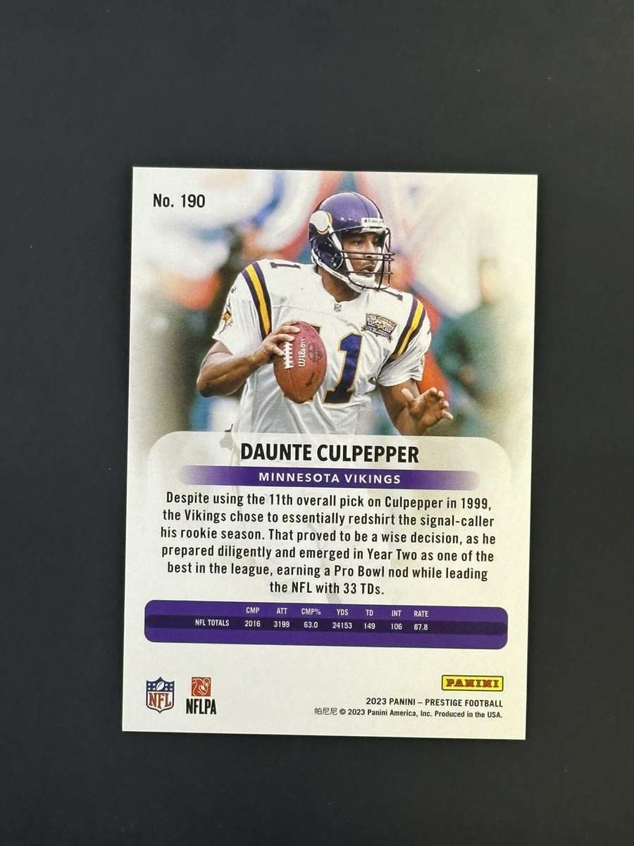 2023 Panini Prestige Xtra Points Premium Platinum /10 Daunte