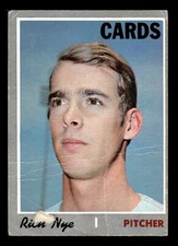 Rich Nye 1970 Topps #139 St. Louis Cardinals GD-VG