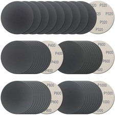 50Pcs 5 Inch Hook and Loop Sanding Discs Wet Dry Grit Discs 320 400 600 800 1000