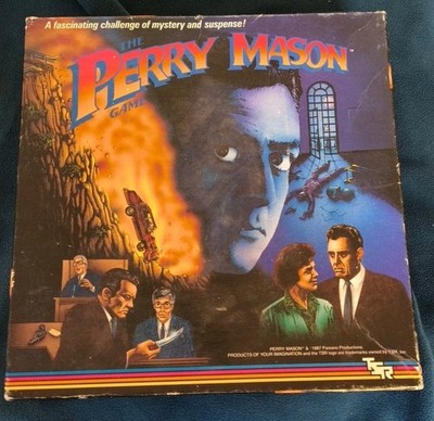 1987 The Perry Mason Board Game By TSR - 100% Complete Never Played 