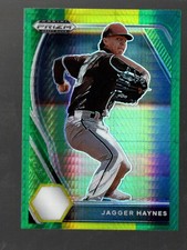 2021 Panini Prizm Draft Picks #PDP219 Jagger Haynes Hyper Green & Yellow Prizm