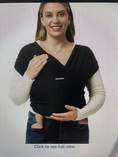 MOMCOZY BL003 Baby Carrier Wrap Adjustable,Regular,Black