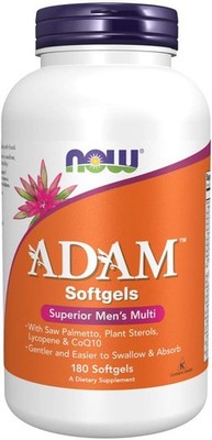 NOW Foods AdamTM Men's Multiple Vitamin -Softgels,180 Count (Pack of 1)
