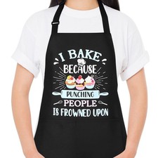 Funny Apron For Men Professional Kitchen Cooking Chef Bib With 2 Pockets Gift