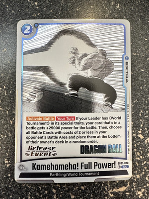 Kamehameha! Full Power! Manga Booster 01 Release Event Foil Stamp Dragon Ball NM
