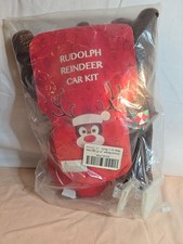 RUDOLPH REINDEER CAR KIT NOSE  JINGLE BELL ANTLERS Christmas Car Decoration