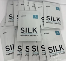 32 Pcs Under Eye Patches Night Silk + Hyaluronic Acid Rich Collagen Eye GelPatch