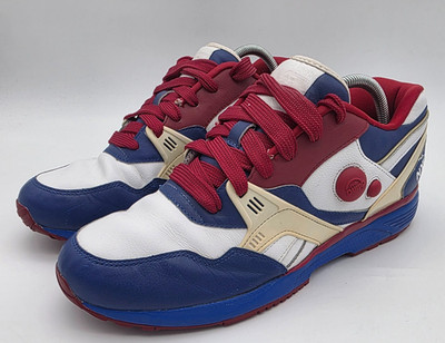Reebok Dual Pump Hex A Lite Blue Red Shoes Men's Size 9.5 Custom NY Giants