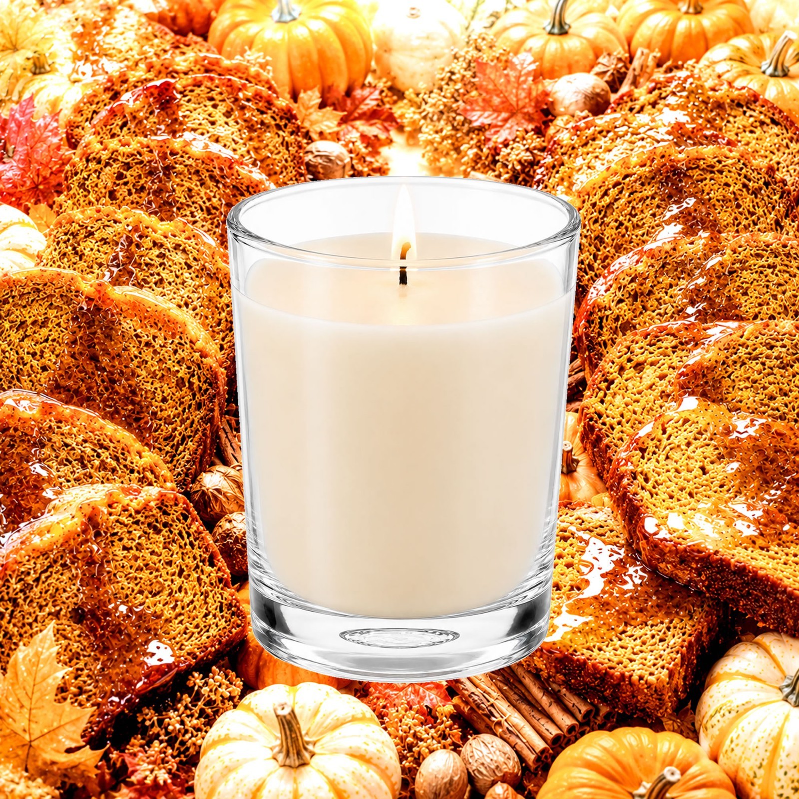 Maple Pumpkin Bread Soy Wax Votive Candles Choose Your Colour