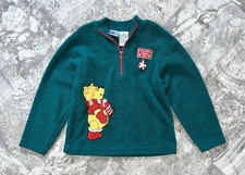 Vintage Disney Pooh Fleece Pullover Youth Size 6X 100 Acre Winter Fun