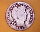 1912-D Barber Dime,  G COND.   Silver 10c ** 1223-5