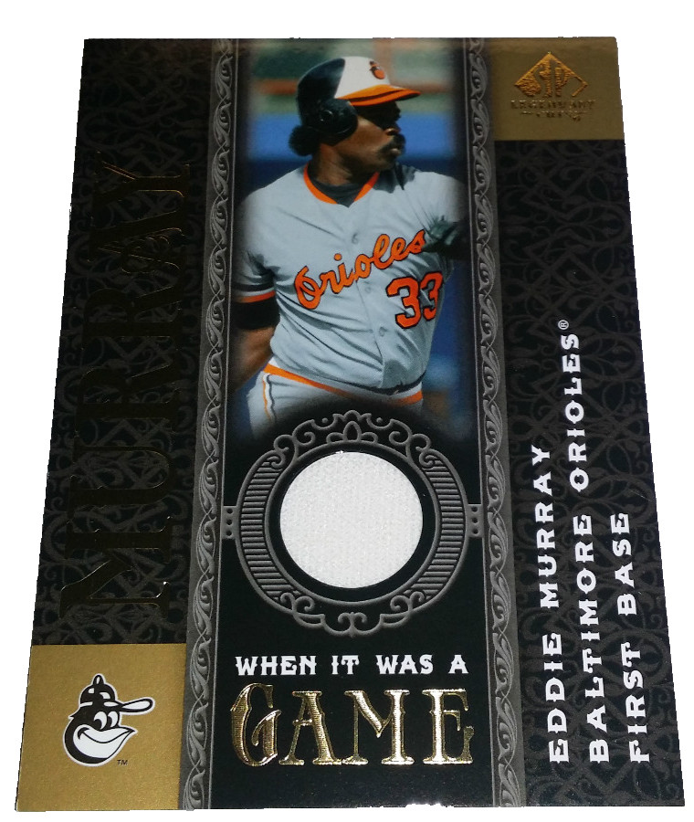 2007 SP Legendary Cuts When it Was A Game Eddie Murray Game Used Jersey Card
