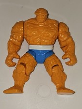 Vintage Marvel Fantastic Four The Thing 5" Action Figure Toy Biz 1994 Cleaned