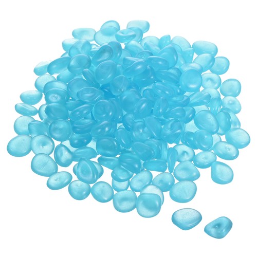 300pcs Glow Rocks 13-17mm Decoration Pebbles Luminous Stones Decor Sky Blue - Bild 1 von 8
