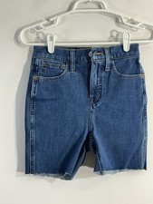Girls Madewell W23 11  Road Tripper Cut Off Blue Jeans Shorts NWT