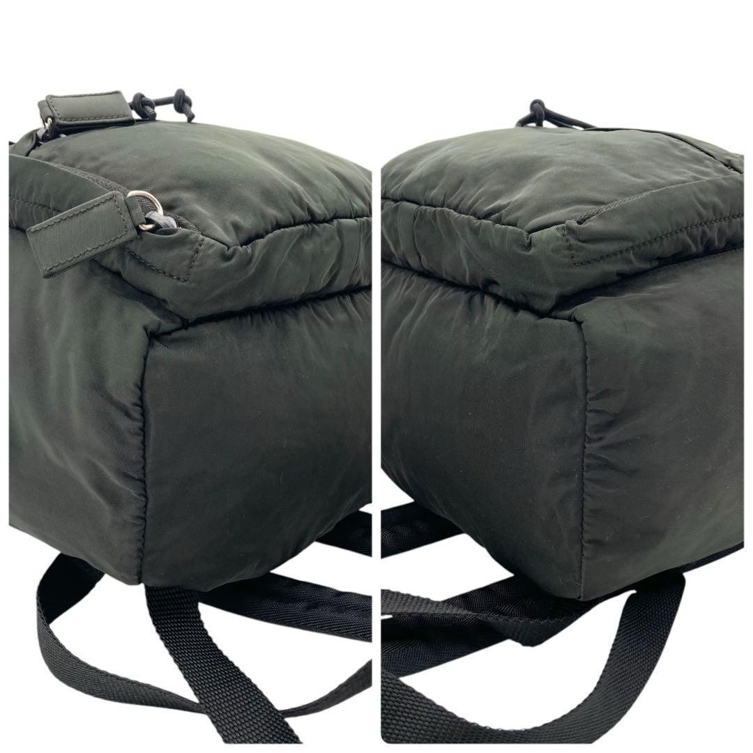 737 Vintage Prada Nylon Backpack Khaki JAPAN | eBay