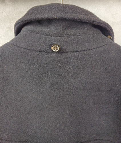 Brooks Brothers Duffle Coat Parka Men Medium Black Wool Blend Horn Toggle Button - Picture 8 of 11