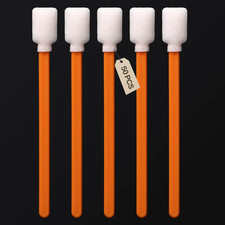 50Pcs 5.1" Foam Printer Cleaning Swabs Sticks - Square Lint-Free Foam Tip Swab f