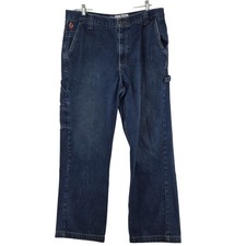 LAPCO FR Flame Resistant Jeans Mens 38x32 Blue Carpenter Workwear Utility Pants