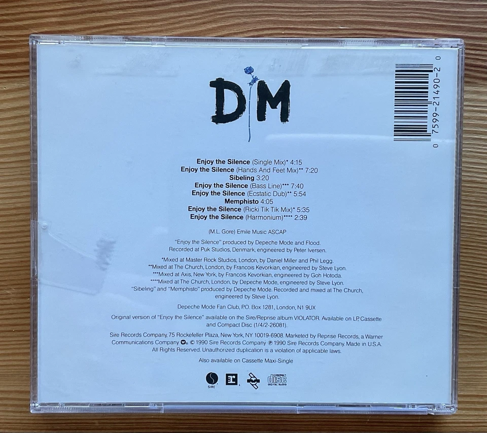 DEPECHE MODE Enjoy The Silence Maxi + Violator 2000 PROMO Stumm CDs - Image 4 of 4