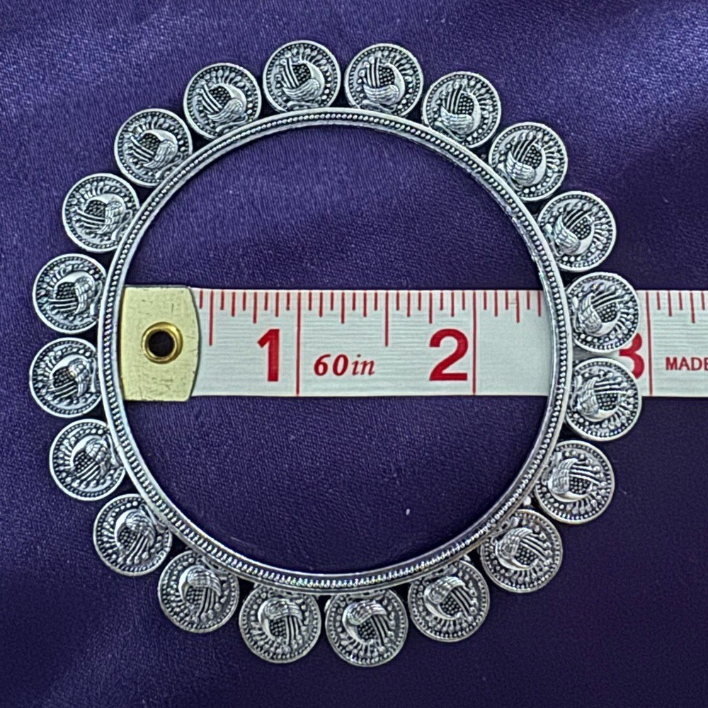 Silvertone Boho Bangles - image 3