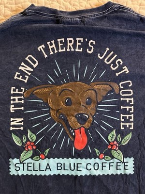 Stella Blue Coffee Blue T-shirt Large 