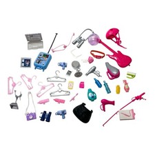 Lote de 40 Accesorios Barbie Modernos Belleza Electrónica Etc- Mattel