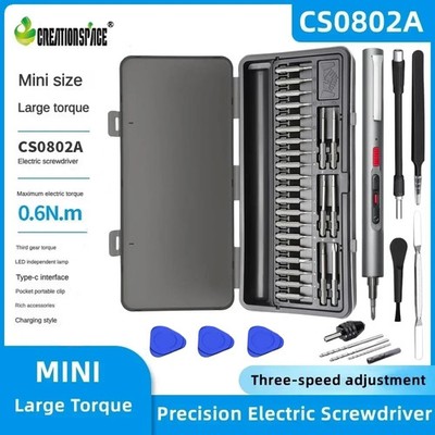Mini Bohrschrauber Set 29/42 in 1 Präzisionsschraubendreher 3 Drehmoment Magnet Sc
