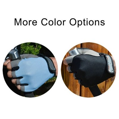Outdoor Halbfinger Handschuhe mit leichtem Nylon und UV-Schutz für Radfahren