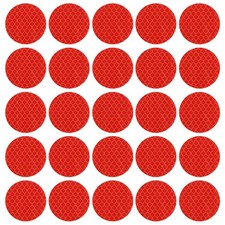30Set Reflective Stickers Round Reflective Sticker Red