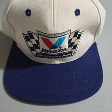 Vintage Valvoline Racing Hat Snapback White Wool Blend NASCAR Performance Team