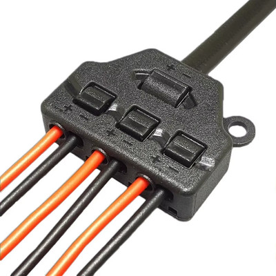 Modelleisenbahn 3 Port Splitter Verteiler LED Miniatur Beleuchtungssystem DC Lampe