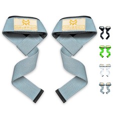 Padded Weight Lifting Wrist Straps for Weightlifting, Bodybuilding, Powerlift...