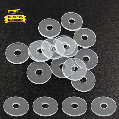 #ad 10 Pack 3 4 Inch Clear Washers for Shower Door Handle Transparent Gasket Clear $8.77