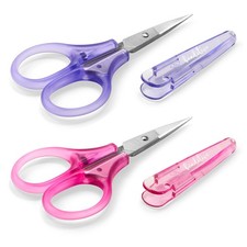 Beaditive Mini Craft Scissors Set 2-pc - Portable 3.25" Small Detail...