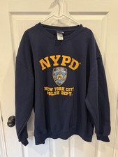 NYPD New York City Police Dept Sweatshirt Men's 3XL Navy Blue