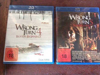 Wrong Turn  / FSK18 [2 Blu ray] 4 Bloody Beginning  + 5 Bloodlines