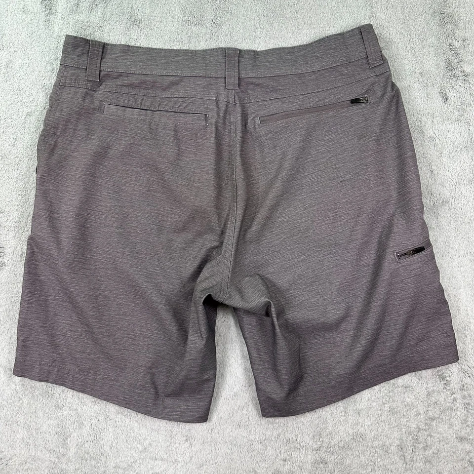 Hawke & Co. Pantalones Cortos Performance Para Hombre 34 Gris Elástico Secado Rápido Golf Senderismo Foto 2 de 4