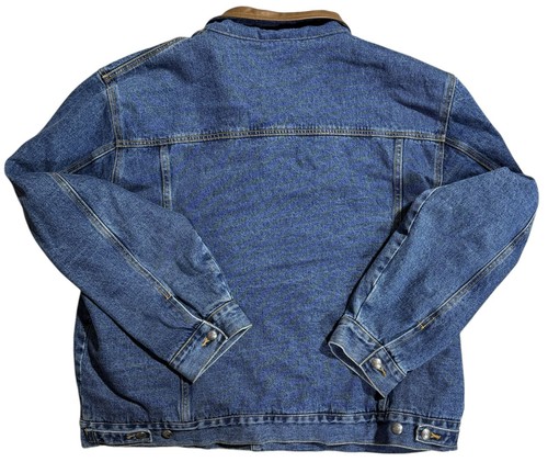 Woolrich Denim Wool Blanket Lined Jean Jacket Mens XXL (2XL) - Picture 5 of 6