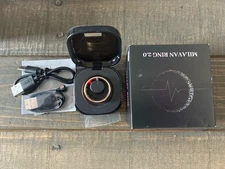 Smart Ring Size 12 Fitness Sleep Tracker Bluetooth Waterproof w/ Case