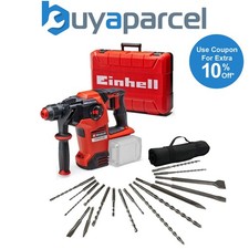 Einhell 18v 36V X-Change Cordless SDS Hammer Drill + 17PC Chisel Set Chuck