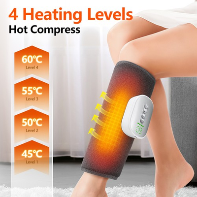 #ad Electric 360° Air Pressure Leg Massager Hot Compress 4 Mode 8 Level Relax Blood $34.99